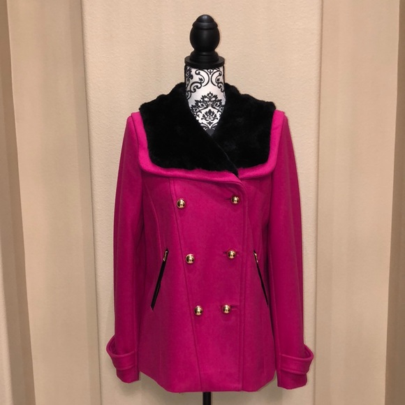 Juicy Couture Jackets & Blazers - New Pink Juicy Couture Wool Short Coat